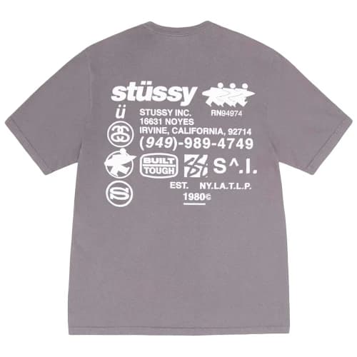 Stussy Pigment Dyed DNA Tee 'Shark'