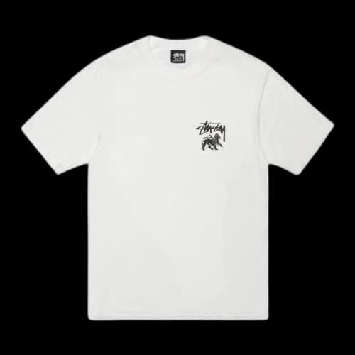 Stussy Pigment Dyed Rasta Lion Tee 'Natural'