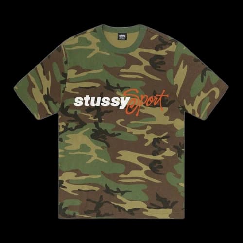 Stussy Sport Script Tee 'Camo'