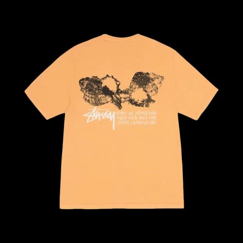 Stussy Shells Pigment Dyed Tee 'Orange'