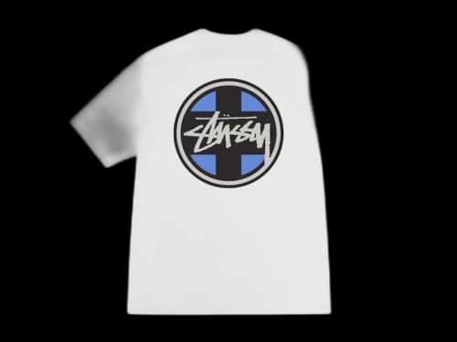 Stussy Cross Dot Pigment Dyed Tee Natural