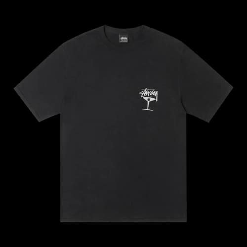 Stussy Martini Tee Pigment Dyed 'Black'