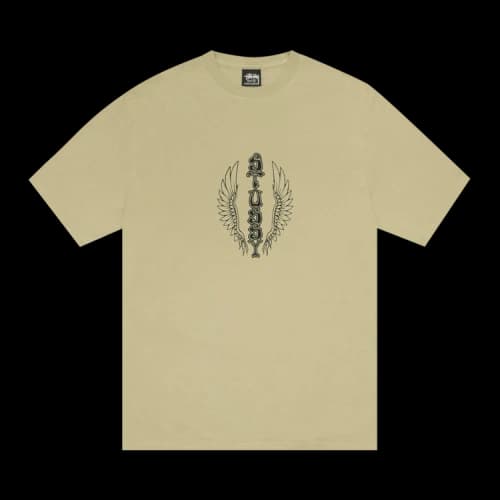 Stussy Wes Wings Tee Pigment Dyed 'Elm'