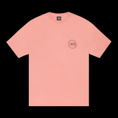 Stussy C Thru Tee Pigment Dyed 'Coral'