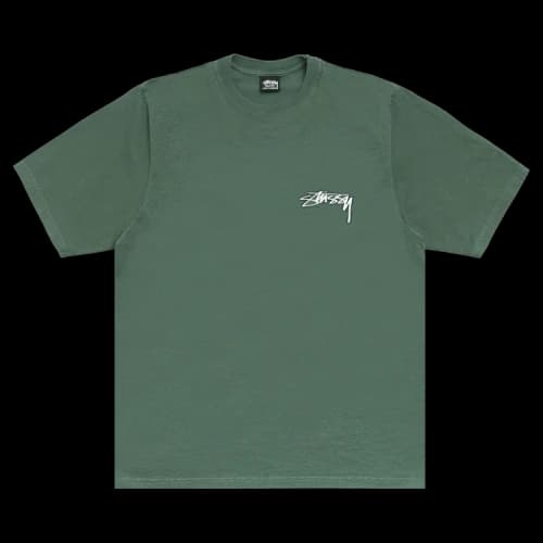 Stussy Skate Stack Pigment Dyed Tee Pine