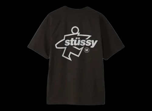 Stussy Surf Size Pigment Dyed Tee Faded Black