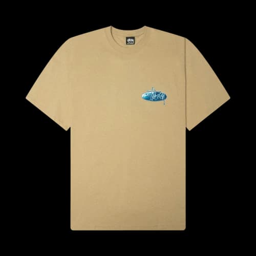 Stussy Wave Oval Tee 'Khaki'
