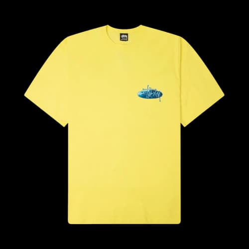 Stussy Wave Oval Tee 'Lemon'