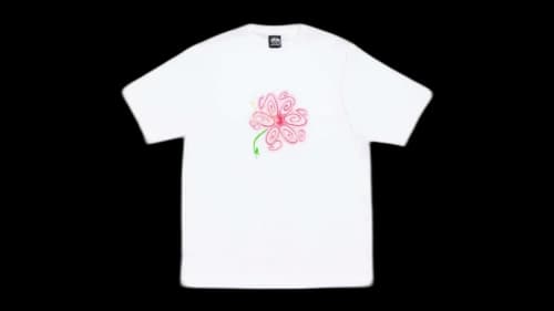 Stussy S Flower Tee White