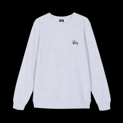 Stussy Basic Stussy Crew 'Ash Heather'