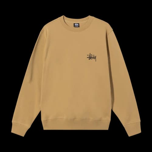 Stussy Basic Crew 'Khaki'