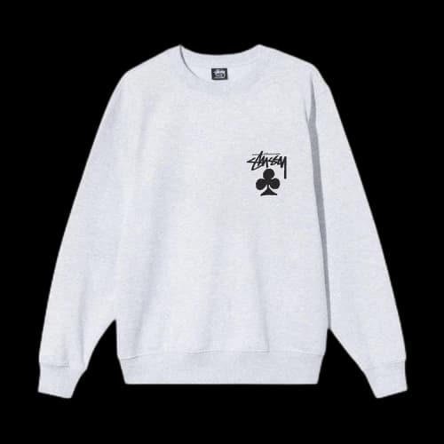 Stussy Club Crew 'Ash Heather'