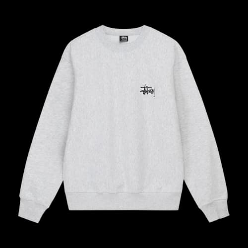 Stussy Basic Crew 'Ash Heather'