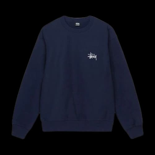 Stussy Basic Stussy Crew Navy