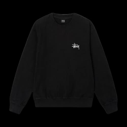Stussy Basic Pigment Dyed Crew 'Black'