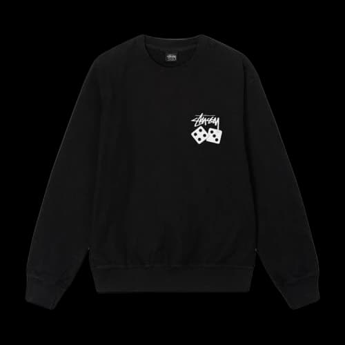 Stussy Dice Pigment Dyed Crew 'Black'