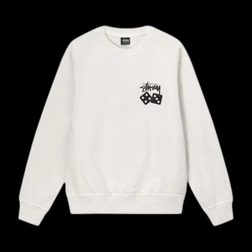 Stussy Dice Pigment Dyed Crew 'Natural'