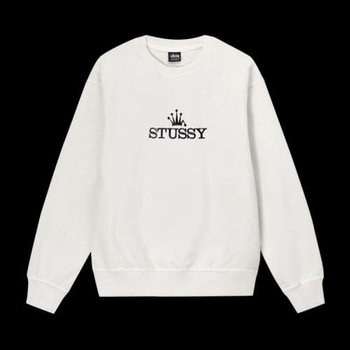 Stussy Glamour Pigment Dyed Crew 'White'