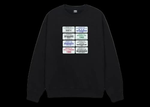 Stussy Codes Crew Black