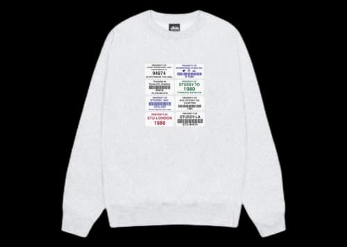 Stussy Codes Crew Ash Heather