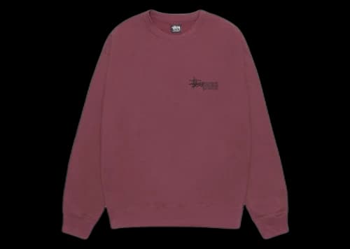 Stussy Superior Quality Crew Oxblood