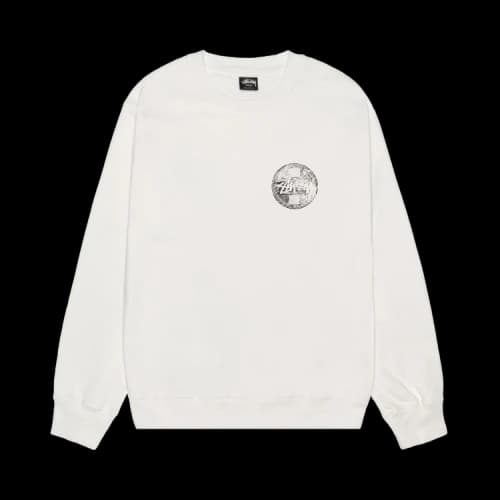 Stussy Dot Stamp Crew Pigment Dyed 'Natural'