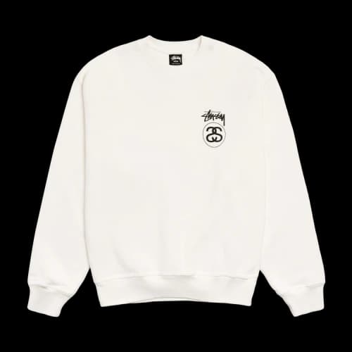 Stussy Stock Link Pigment Dyed Crew 'Natural'