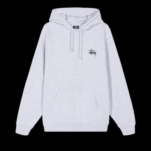 Stussy Basic Stussy Hoodie 'Ash Heather'