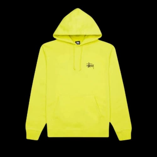 Stussy Basic Hoodie 'Lemon'