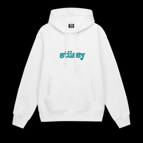 Stussy Typewriter Hoodie 'White'
