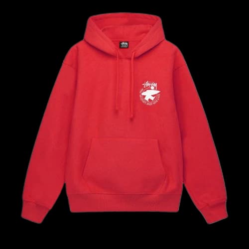 Stussy Beach Roots Hoodie 'Red'