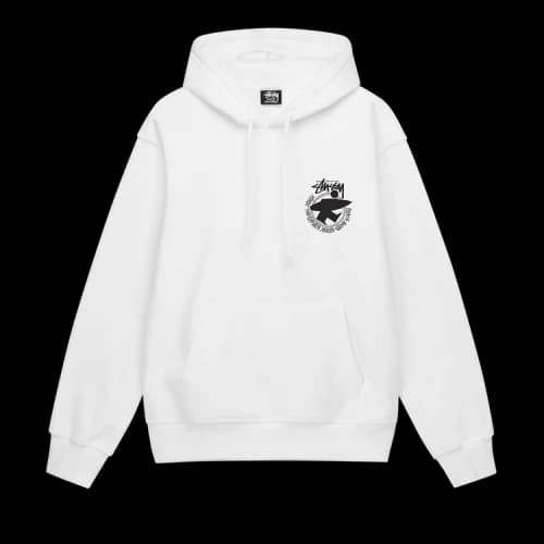 Stussy Beach Roots Hoodie 'White'