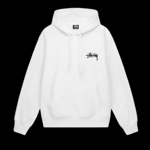 Stussy 8 Ball Fade Hoodie 'White'
