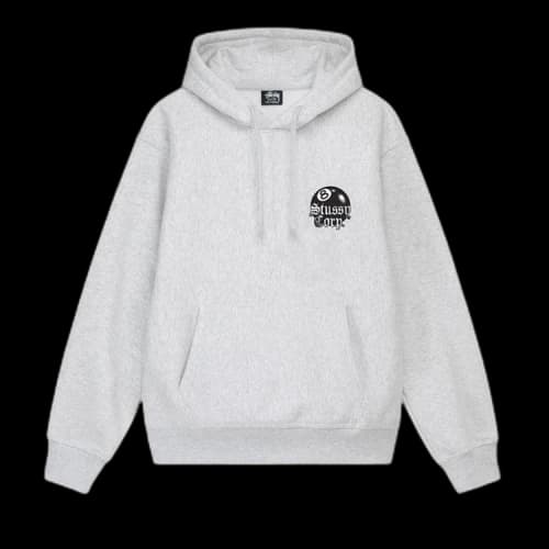 Stussy 8 Ball Corp. Hoodie 'Ash Heather'