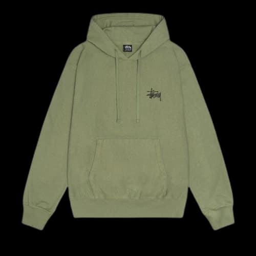 Stussy Basic Pigment Dyed Hoodie 'Artichoke'