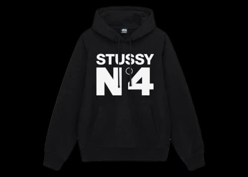 Stussy No.4 Hoodie Black