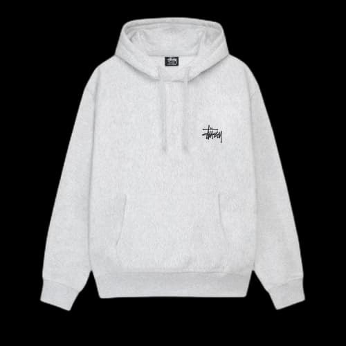 Stussy Basic Hoodie 'Ash Heather'
