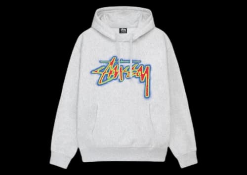 Stussy Thermal Stock Hoodie Ash Heather