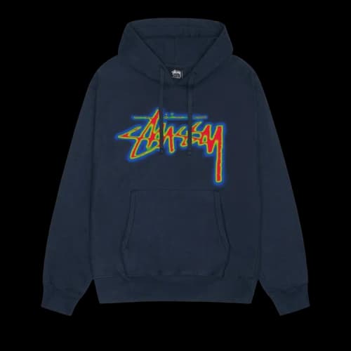 Stussy Thermal Stock Hoodie Navy