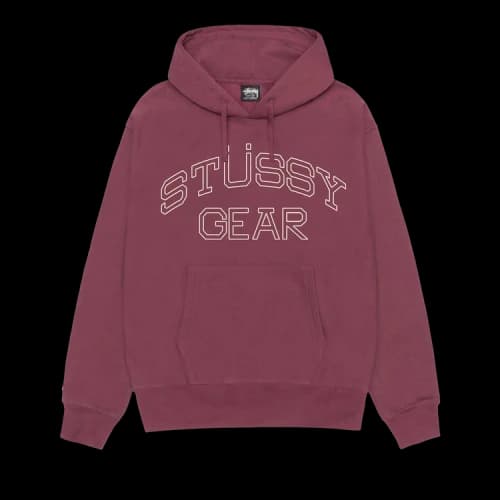 Stussy Gear Hoodie 'Oxblood'