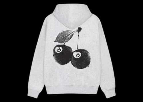Stussy Cherries Hoodie Ash Heather