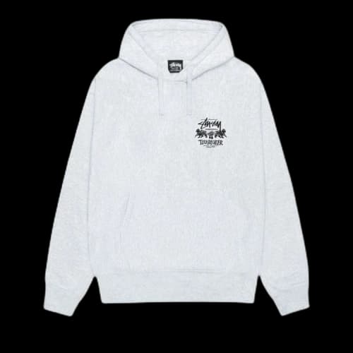 Stussy Tough Gear International Hoodie 'Ash Heather'