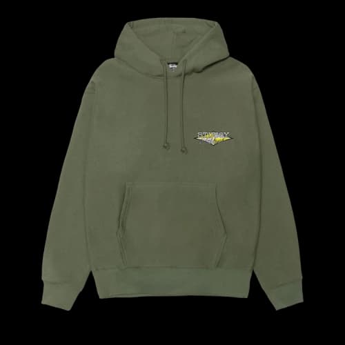 Stussy Worldwide Diamond Hoodie 'Olive'