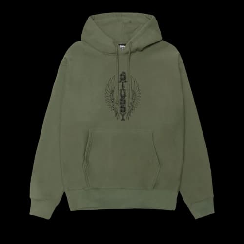 Stussy Wes Wings Hoodie 'Olive'
