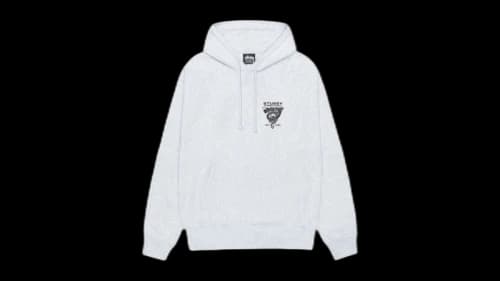 Stussy Dragon Hoodie Ash Heather
