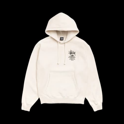 Stussy Summer Classics Hoodie Garment Dyed 'Bone'