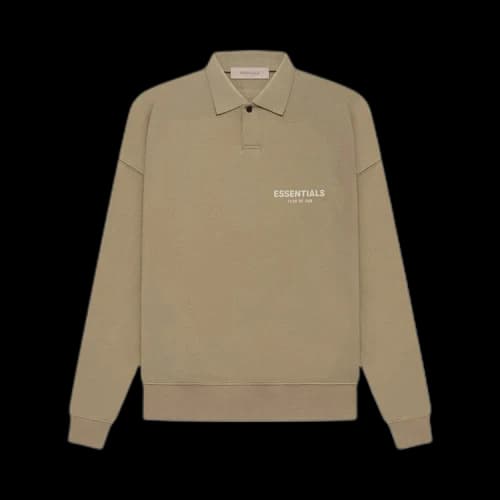 Fear of God Essentials Long-Sleeve Polo 'Oak'