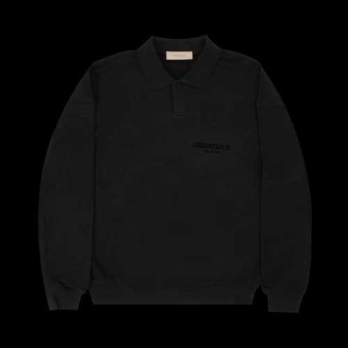 Fear of God Essentials Long-Sleeve Polo 'Stretch Limo'