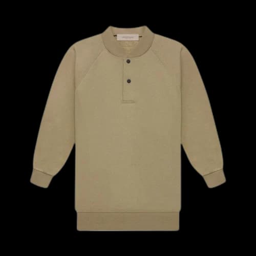 Fear of God Essentials 3/4 Sleeve Henley 'Oak'