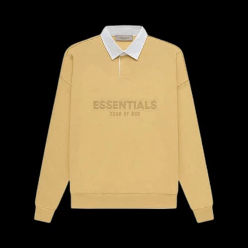 Fear of God Essentials Waffle Henley Rugby 'Light Tuscan'